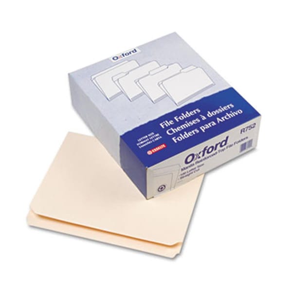 Pendaflex Pendaflex R752 Reinforced Top File Folders- 11 pt. Manila- Straight Cut- Top Tab- Ltr- 100/Box R752 - main